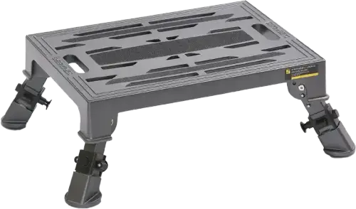 Adjustable Leg Die Cast Aluminum Platform Step